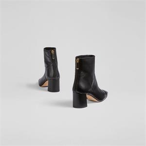 L.K. Bennett Maxine Leather Stitch Detail Ankle Boots